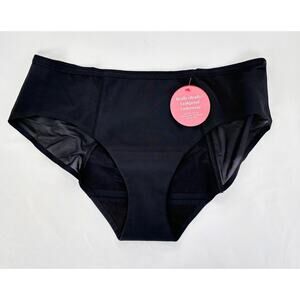 Proof Leak Proof Mesh Hipster Period Underwear Panty Womens Size Large Black New